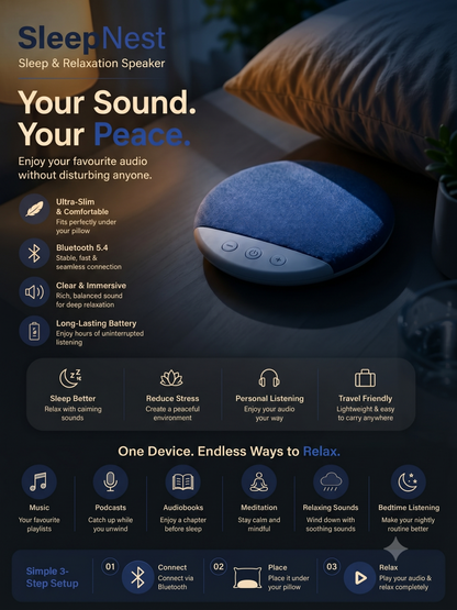 SleepNest™-Sleep & Relaxation Speaker